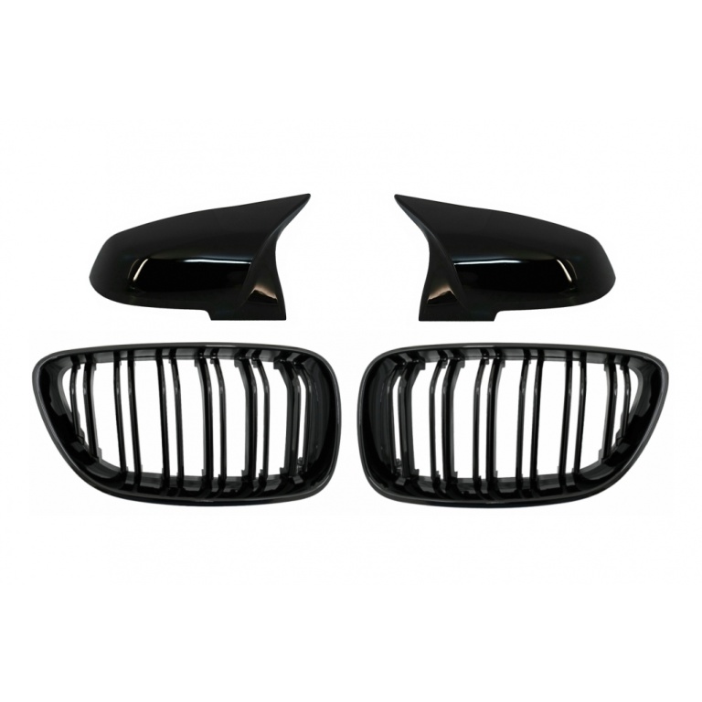 b2b central kidney grilles double stripe with mirror 6000311 6072830