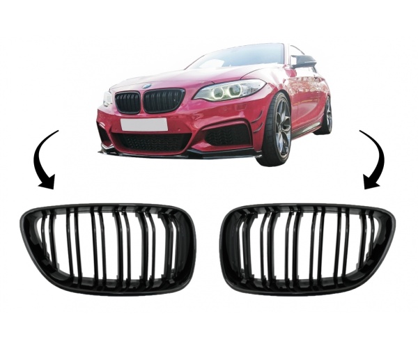 b2b central kidney grilles suitable for bmw 2 series 5999290 6059346