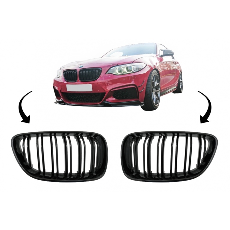 b2b central kidney grilles suitable for bmw 2 series 5999290 6059346