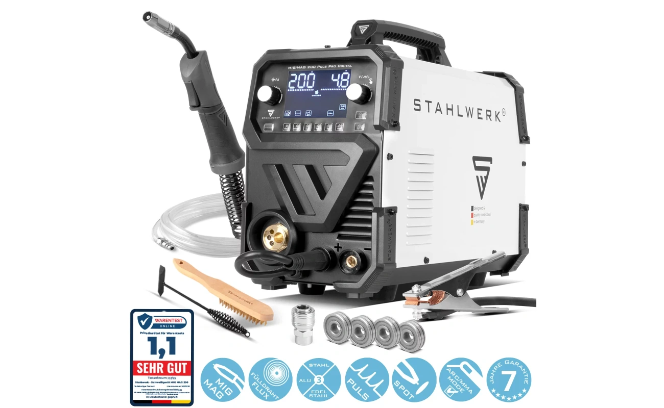 igbt schutzgas schweissgeraet mig mag 200 spot puls pro digital
