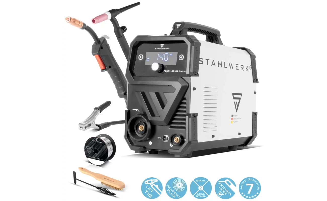 igbt schweissgeraet flux 140st digital lift tig starter set