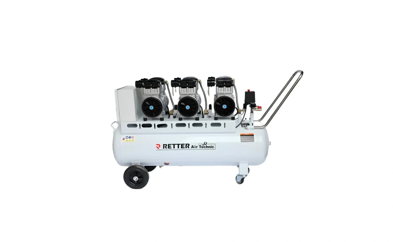 retter druckluft fluesterkompressor 120l 4500 w profi kompressor