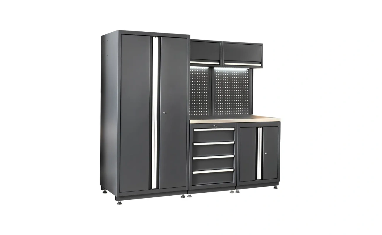 retter werkstatteinrichtung 8 tlg expert edition schranksystem 2275 x 700 x 2000 mm profi werkstattmoebel set