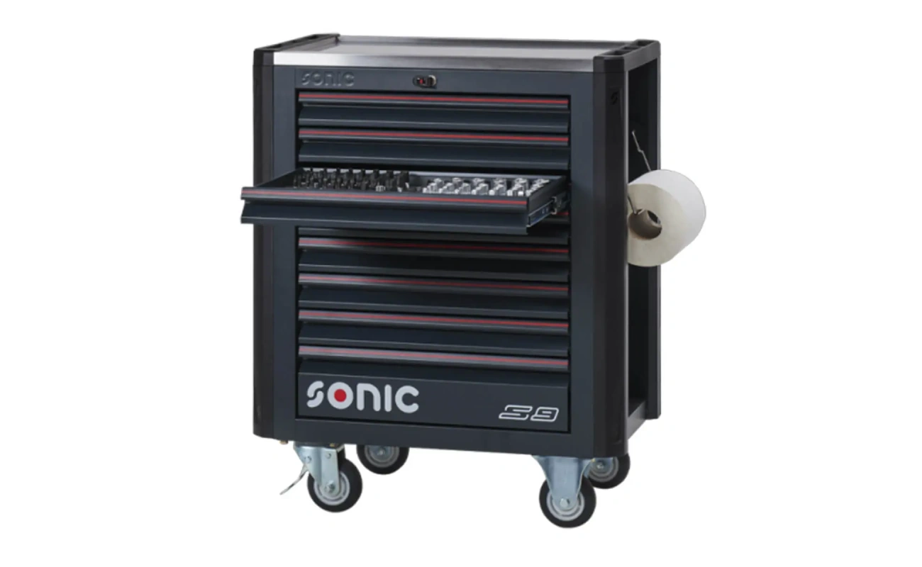 sonic s9 werkzeugwagen grau 384 tlg