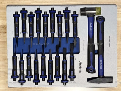 ultratoolz werkstattwagen befuellt mit werkzeug 6 7 mit grossem seitenfach chrom vanadium~7