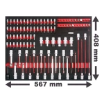 werkstattwageneinlage bits und bit einsaetze 104 tlg rtn1333