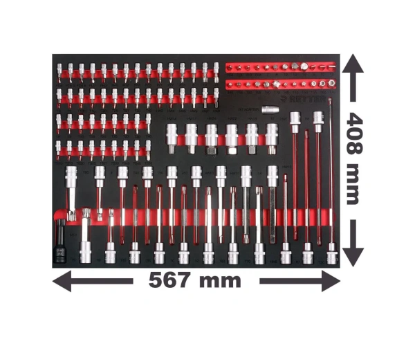 werkstattwageneinlage bits und bit einsaetze 104 tlg rtn1333
